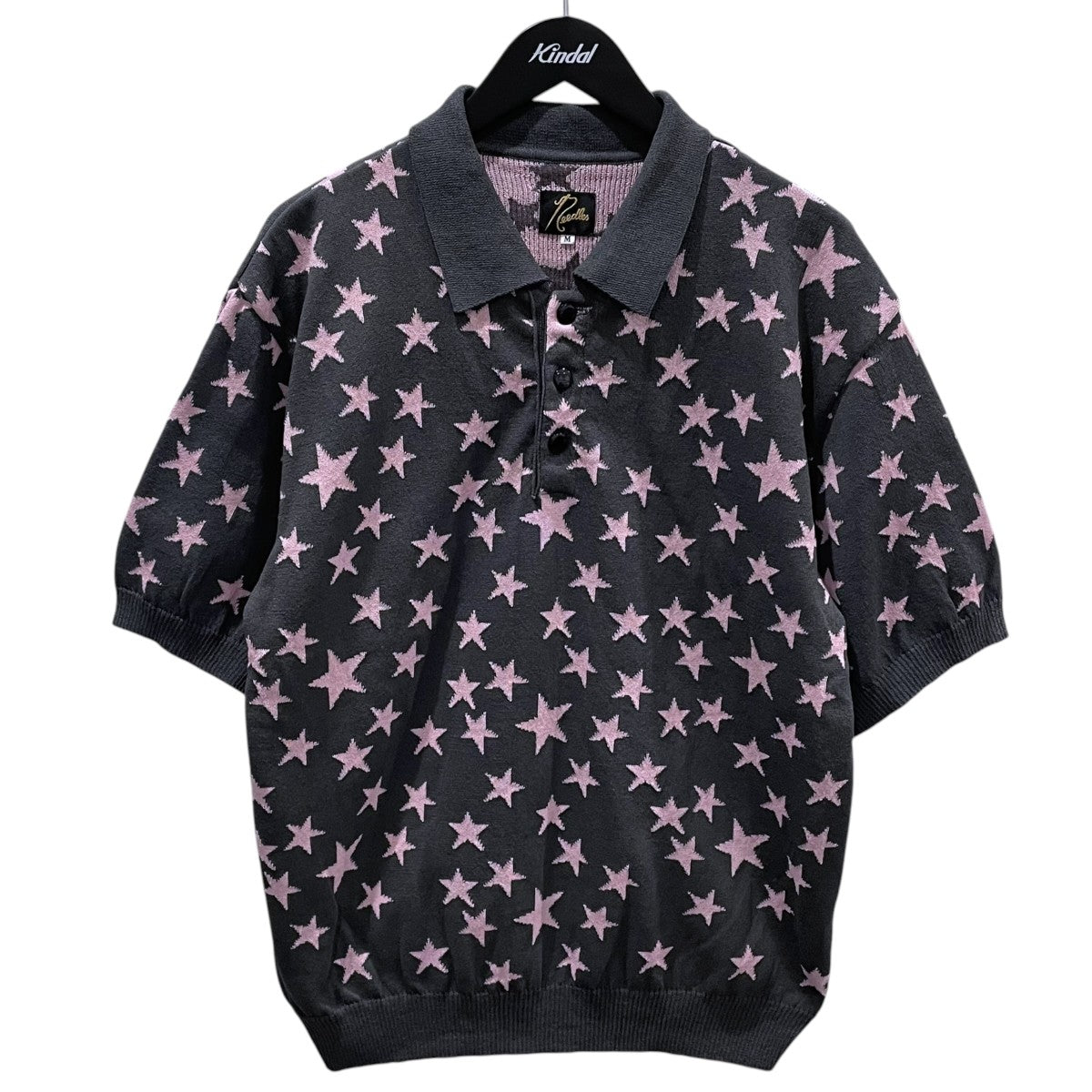 Needles(ニードルズ) 25SS 星柄半袖ポロシャツ S／S Polo Sweater - PE