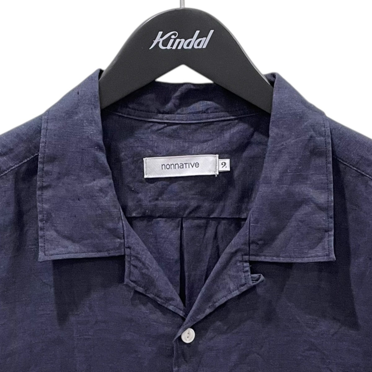 nonnative(ノンネイティブ) 25SS オープンカラー半袖リネンシャツ