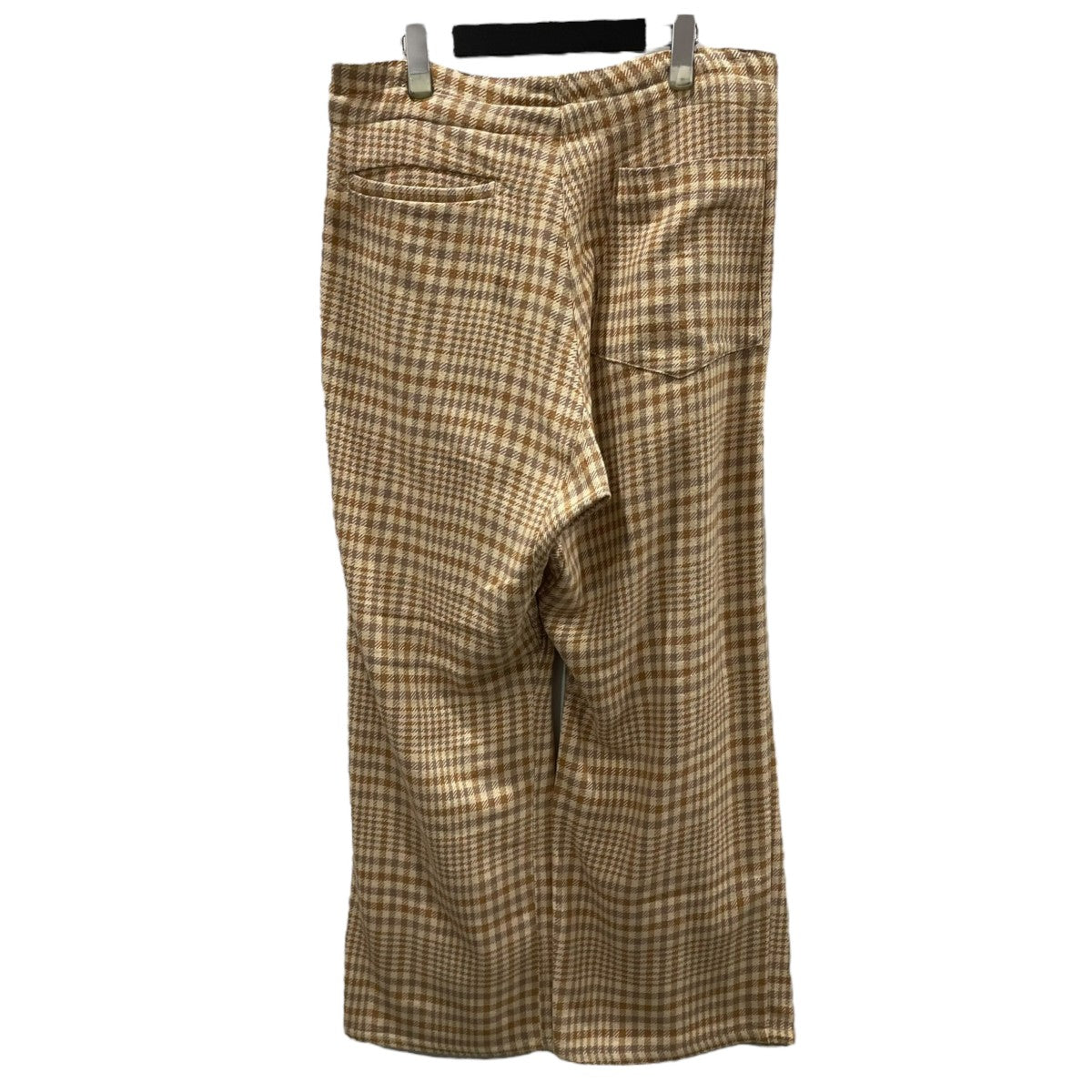23SS チェック柄パンツ WIDE DROP CROTCH PANTS NICOLE PLAID ワイドクロップクロッチパンツ ニコルプレイドM31306-26