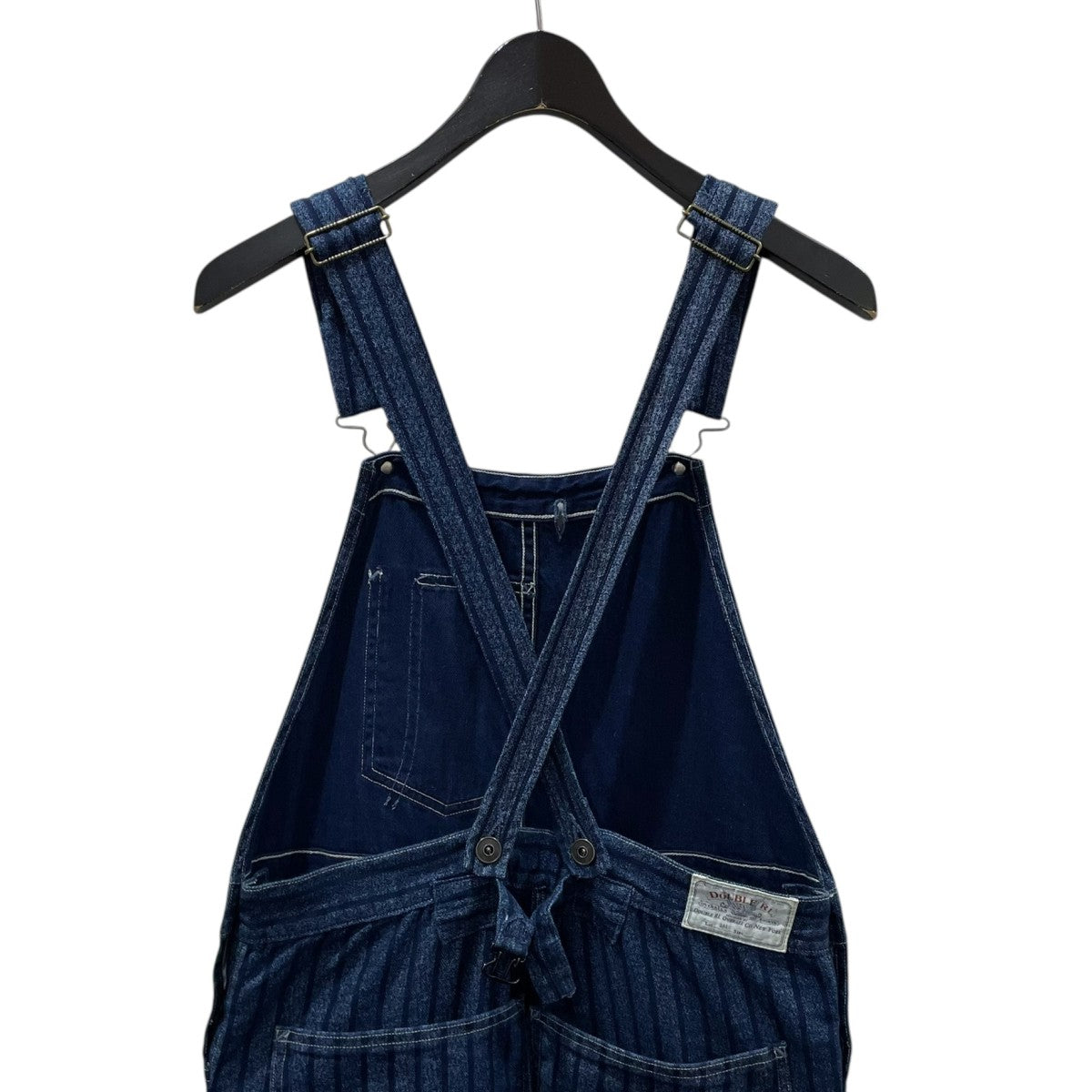 RRL(ダブルアールエル) ストライプ柄デニムオーバーオール