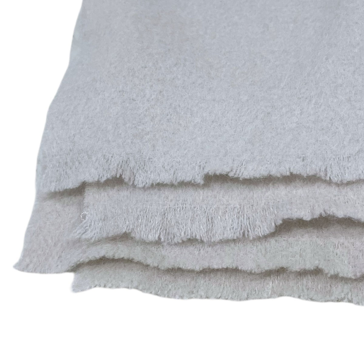 【クリーニング済】アソースメレ　アルパカループ ウィンドペン シャギーストール ASAUCE MELER(アソースメレ)のアルパカループウィンドペン