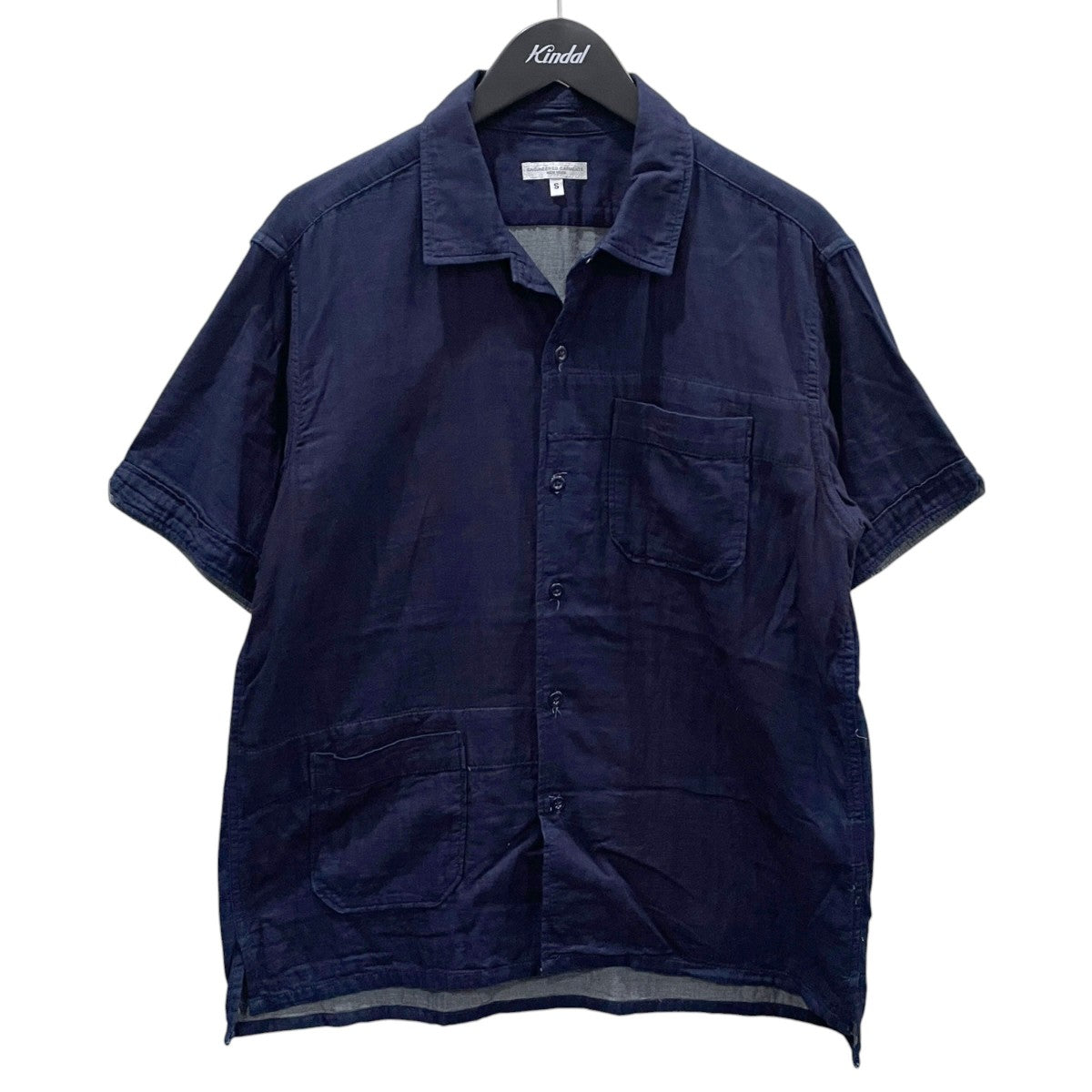 Engineered Garments オープンカラー半袖シャツ Camp Shirt キャンプシャツ 古着・中古-1枚目のアイテム画像