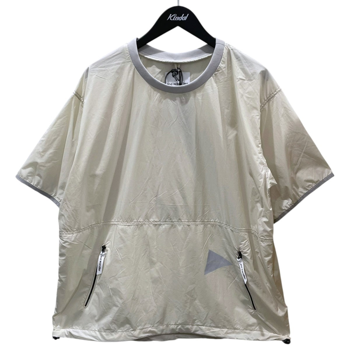 and wander 23SS パッカブル半袖トップス PERTEX wind T パーテックス ウィンド ティー 574-3121039 古着・中古-1枚目のアイテム画像