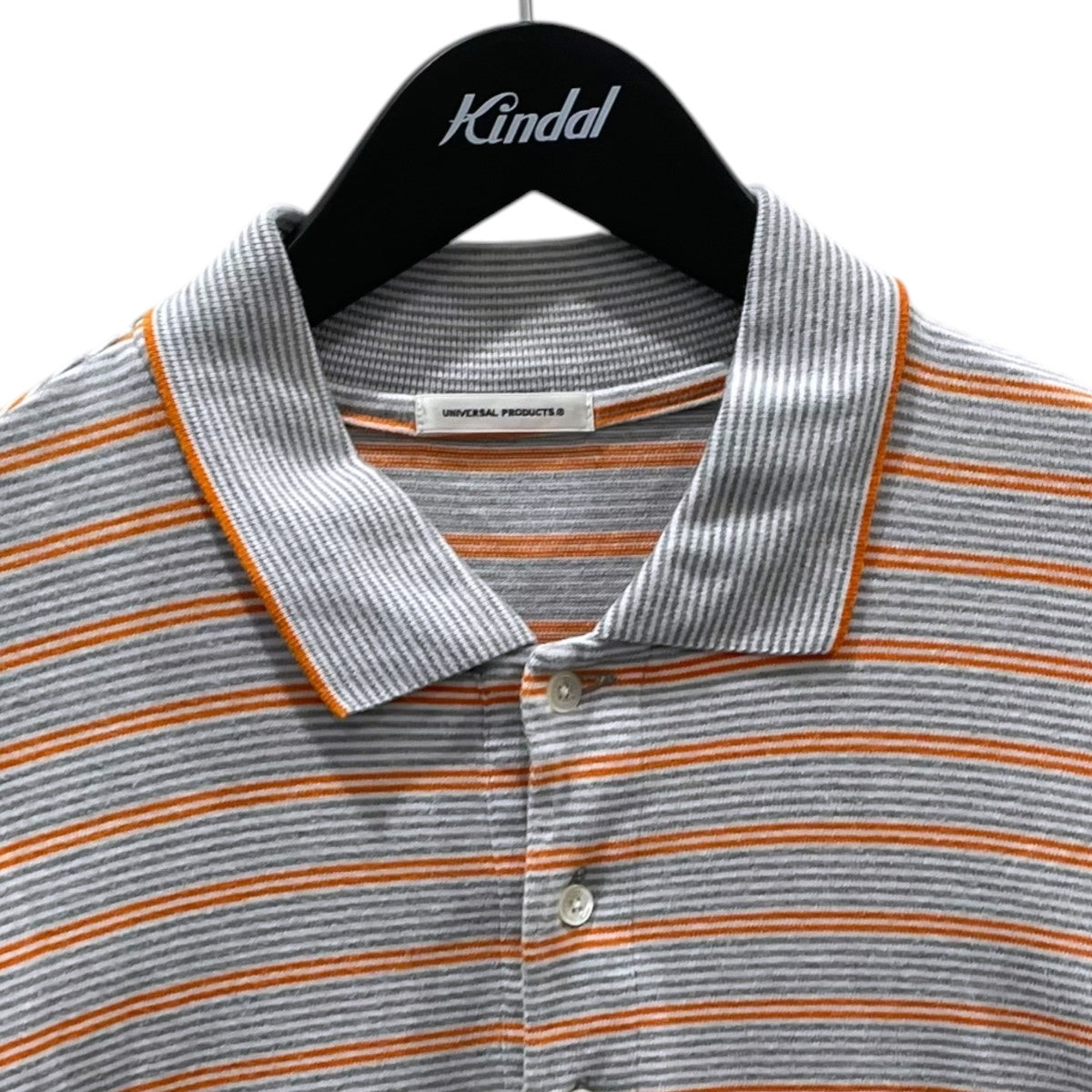UNIVERSAL PRODUCTS． 23SS ボーダー柄半袖ポロシャツ MULTI BORDER S／S POLO マルチボーダー ショートスリーブポロ 231-60106 古着・中古-3枚目のアイテム画像