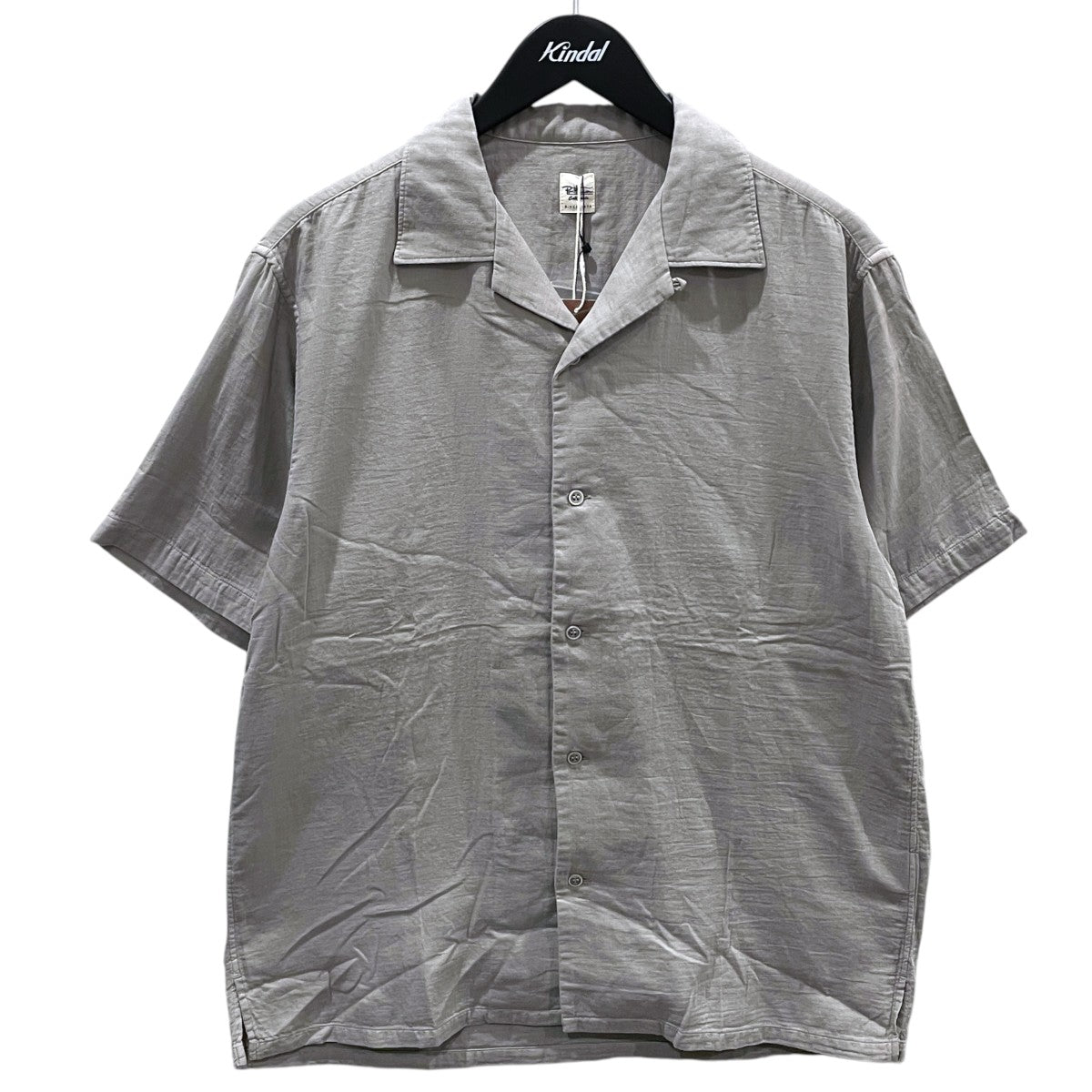 草木染め オープンカラー半袖シャツ Botanical Dye Shirt ボタニカルダイシャツ 4020700085