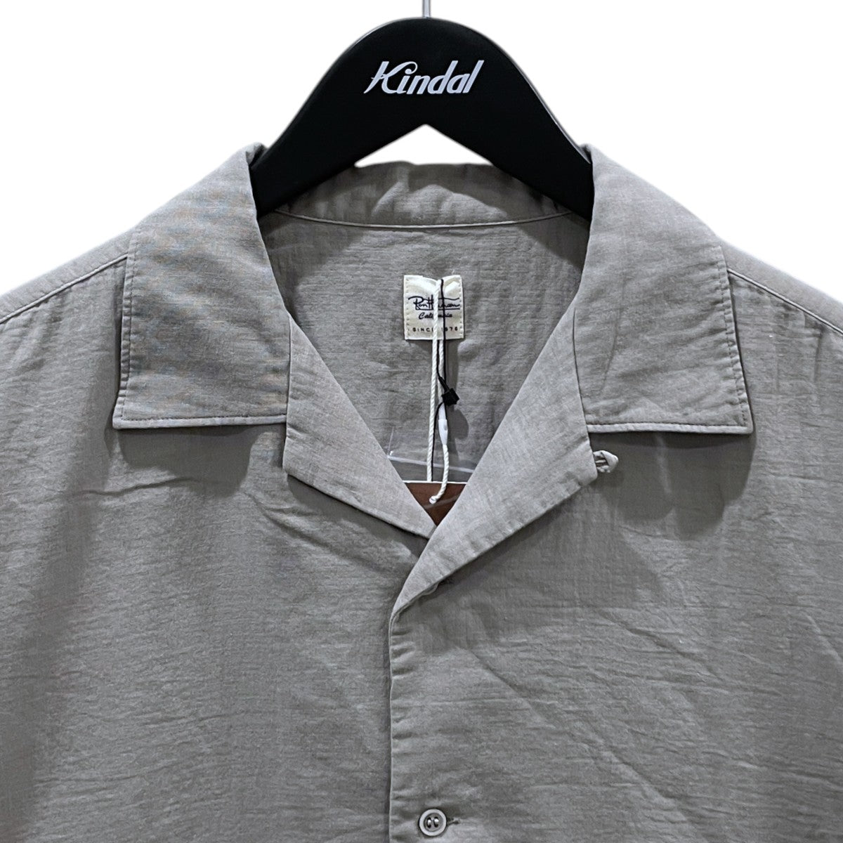 草木染め オープンカラー半袖シャツ Botanical Dye Shirt ボタニカルダイシャツ 4020700085
