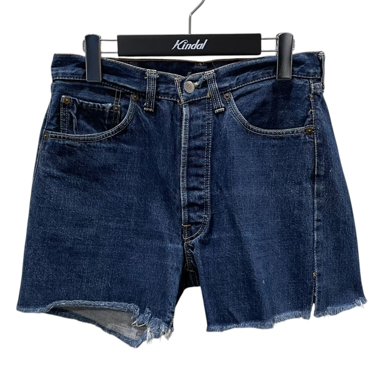 levis デニムハーフパンツ 501A タイプ物 ボタン裏6 古着・中古-1枚目のアイテム画像