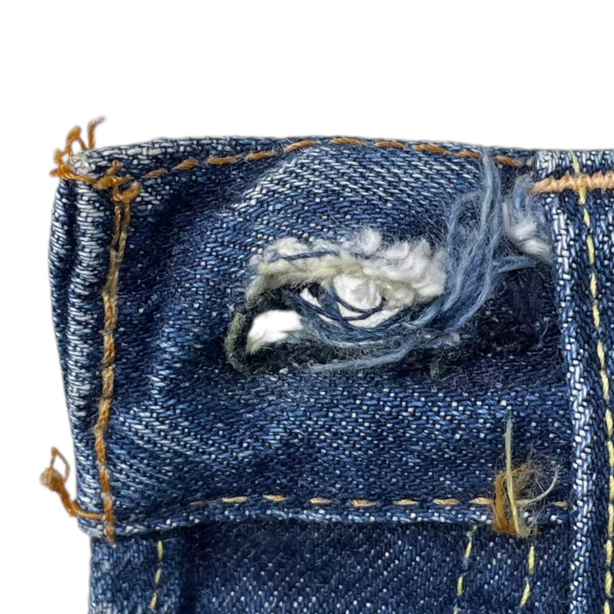 levis デニムハーフパンツ 501A タイプ物 ボタン裏6 古着・中古-4枚目のアイテム画像