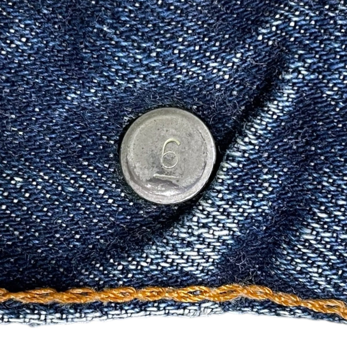 levis デニムハーフパンツ 501A タイプ物 ボタン裏6 古着・中古-8枚目のアイテム画像