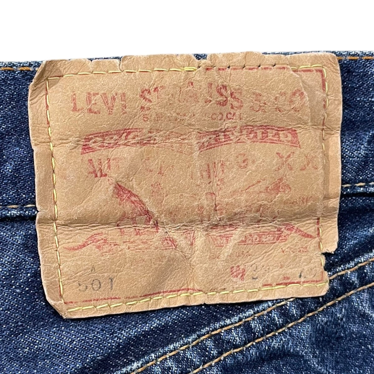 levis デニムハーフパンツ 501A タイプ物 ボタン裏6 古着・中古-9枚目のアイテム画像