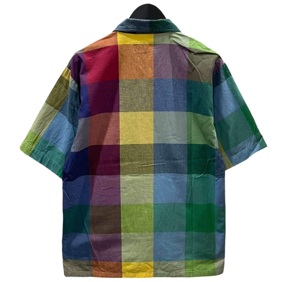 NIGEL CABOURN LYBRO 18SS チェック柄半袖シャツ SHORT SLEEVE SHIRT - COTTON ショートスリーブシャツ - コットン 8036-13-11000 古着・中古-2枚目のアイテム画像