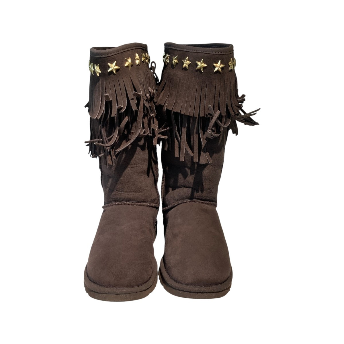 ジミーチュウ　ゴールド 皮革 ムートンブーツ アグ UGG ジミーチュウ JIMMY CHOO コラボ ムートンブーツ ショート