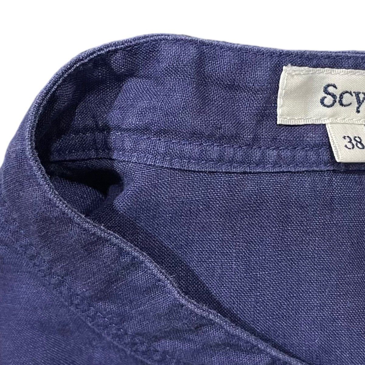 SCYE 19SS リネンプルオーバーシャツ リネン高密度長袖タックシャツ 1219-31028 古着・中古-5枚目のアイテム画像