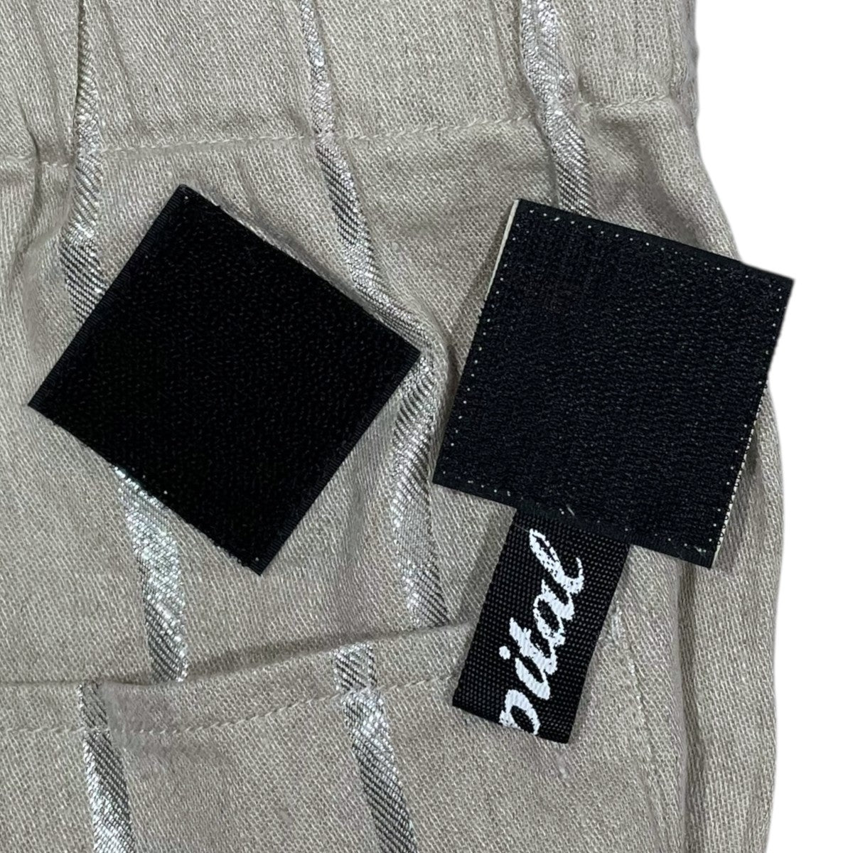 KAPITAL(キャピタル) 24SS ストライプ柄イージーパンツ リネン