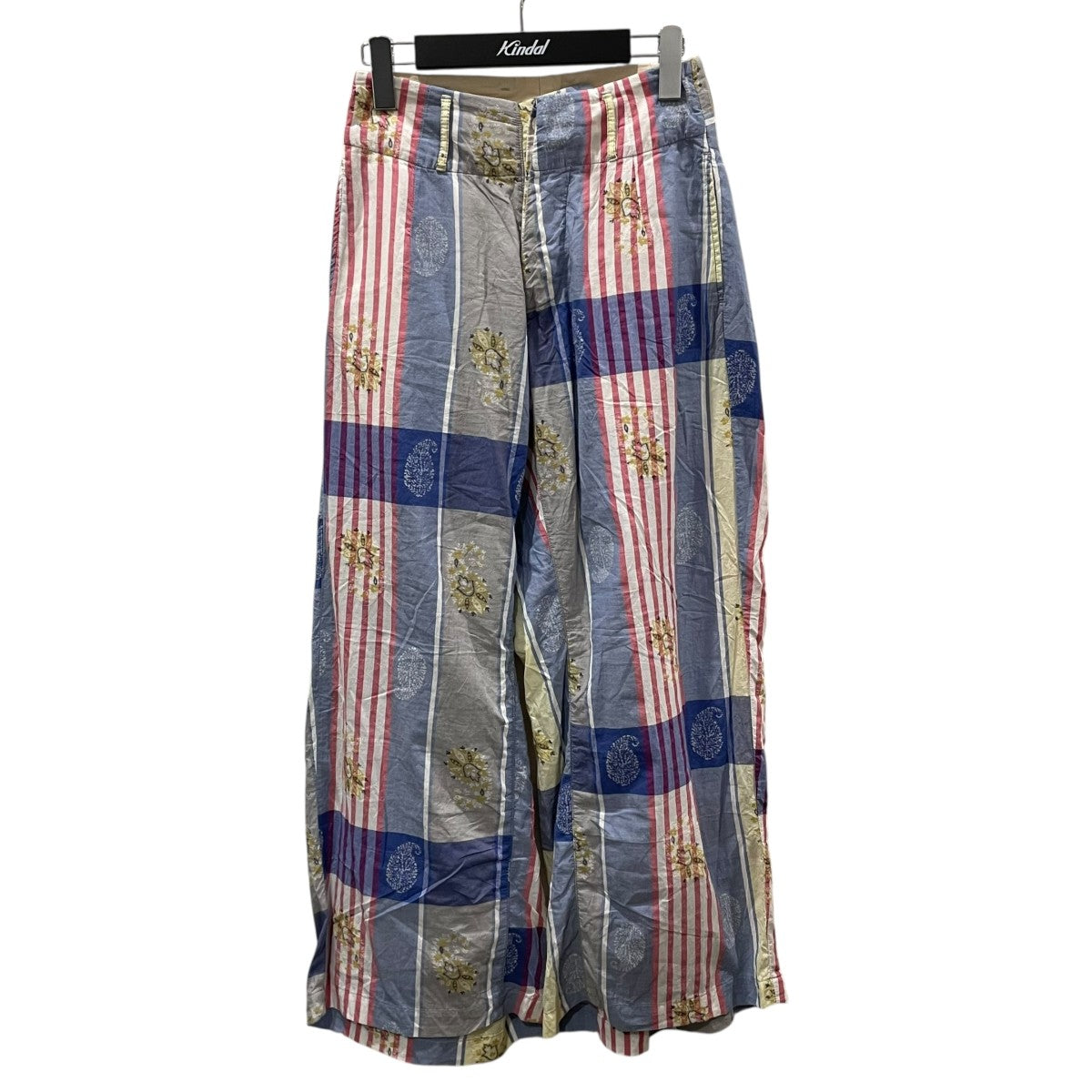 KAPITAL(キャピタル) コットンワイドパンツ ブルー・レッド他 サイズ