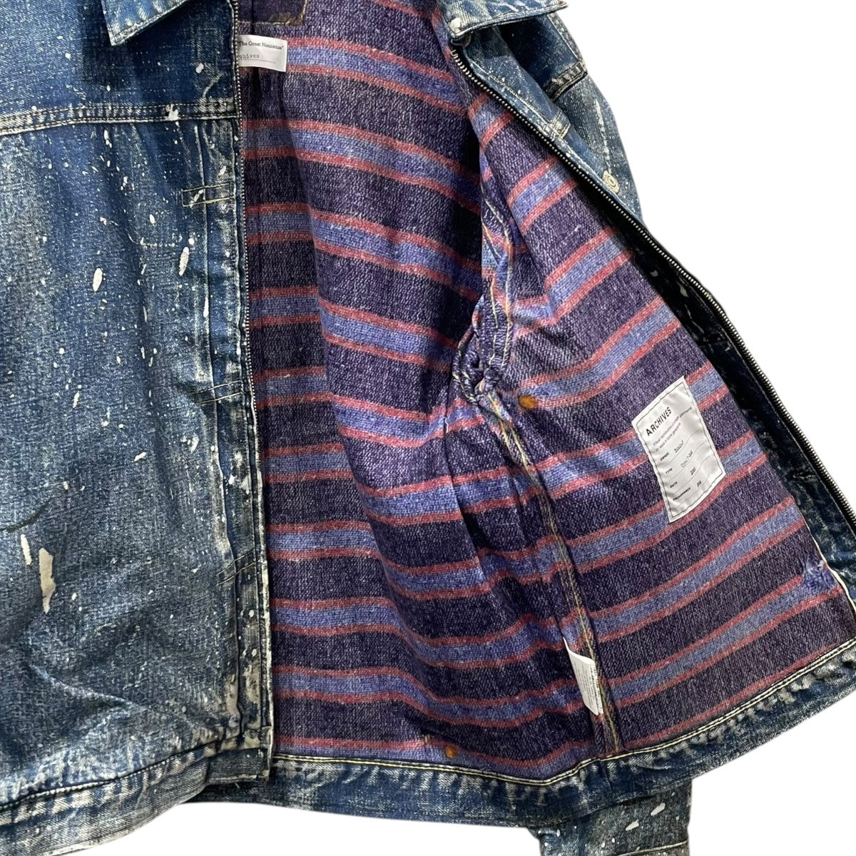 デニム転写ジャケット Trompe L’oeil Printed Jacket 1950 Type-1 T-Back TA-2001