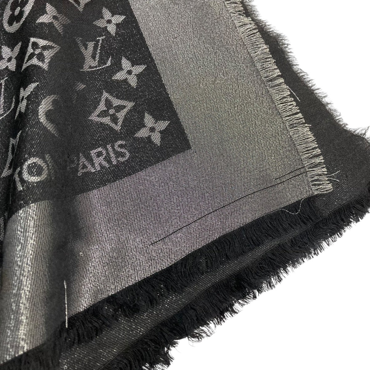LOUIS VUITTON(ルイヴィトン) モノグラム大判ストール ブラック