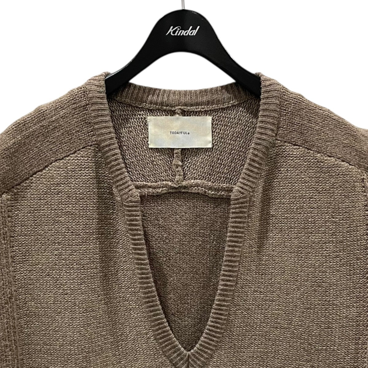 TODAYFUL(トゥデイフル) 21SS キーネックニットベスト Keyneck Knit