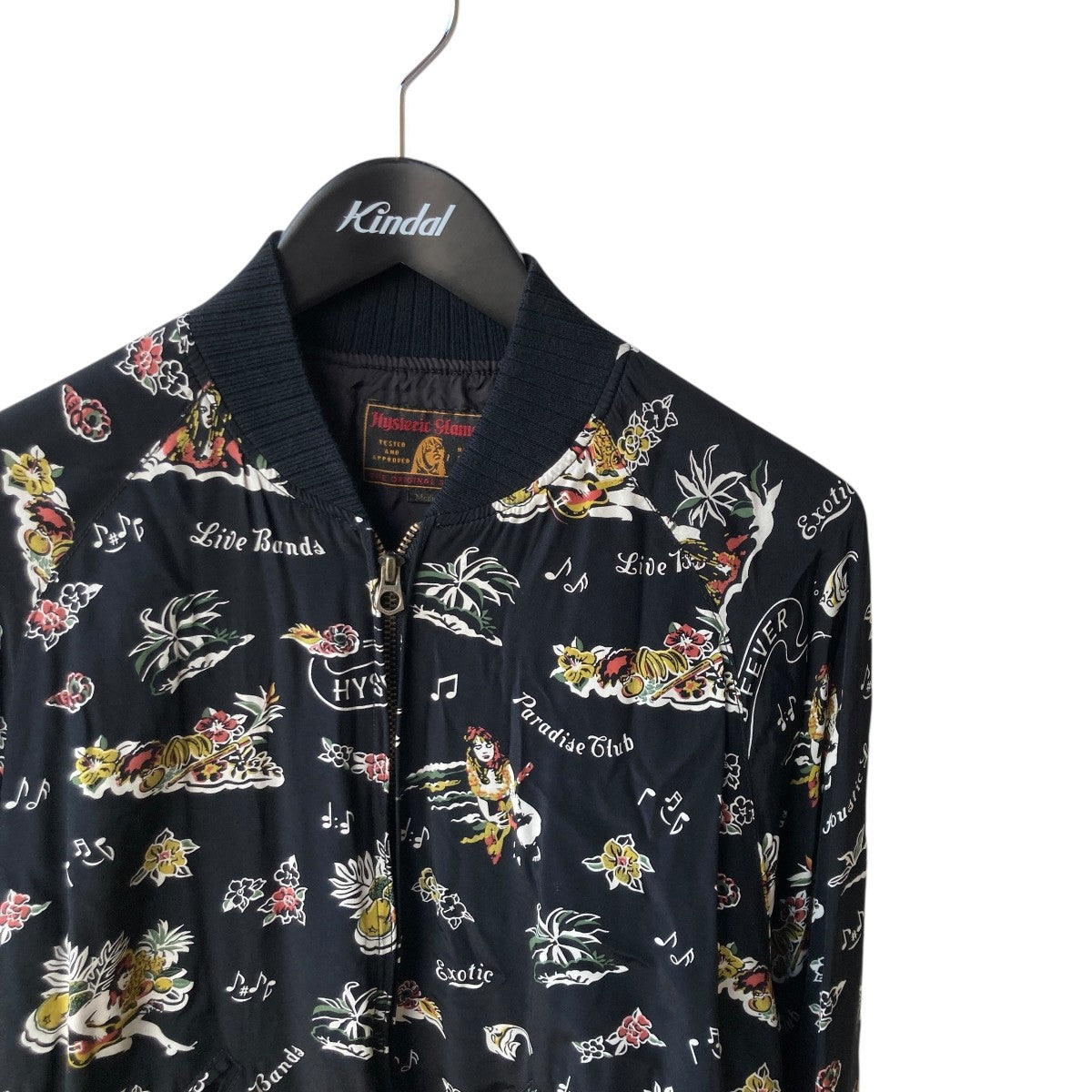 ヒステリックグラマー ダブルヘッドドッグ ブルゾン 90s FIRE BEAR刺繍 フェイクファーブルゾン|HYSTERIC GLAMOUR WOMEN