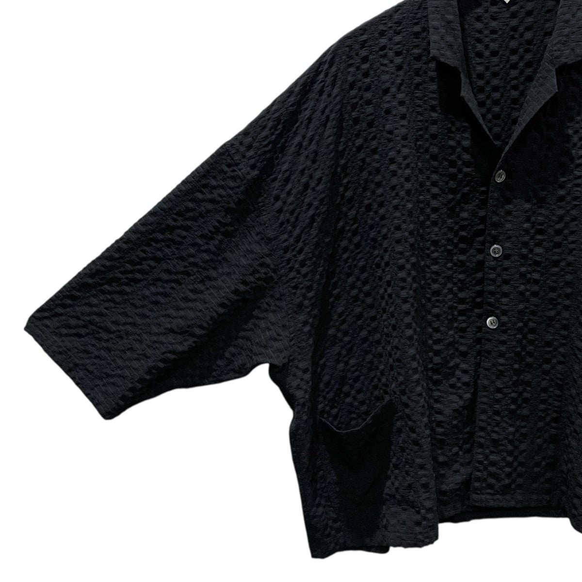 EEL 24SS シアサッカー五分袖シャツジャケット Hoozuki Jacket ホオズキジャケット I-24400 古着・中古-3枚目のアイテム画像
