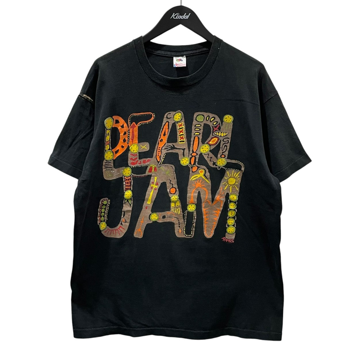 FRUIT OF THE LOOM プリントTシャツ PEARL JAM music for rhinos パール ジャム ミュージック フォー ライノス 古着・中古-1枚目のアイテム画像