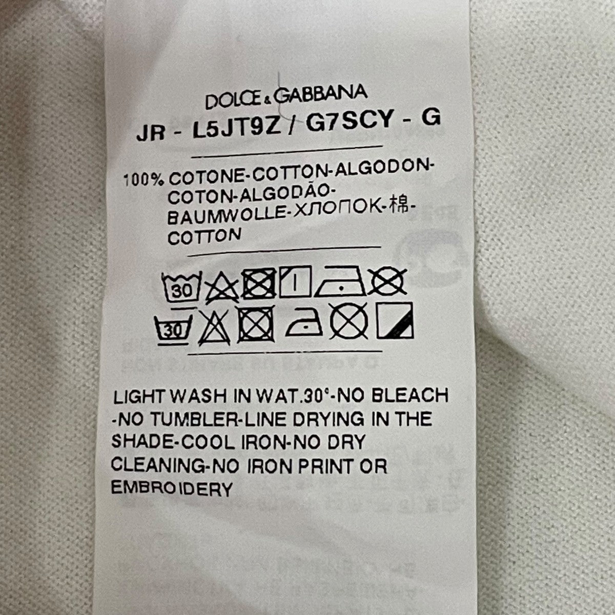 DOLCE ＆ GABBANA TシャツL5JT9Z 古着・中古-7枚目のアイテム画像