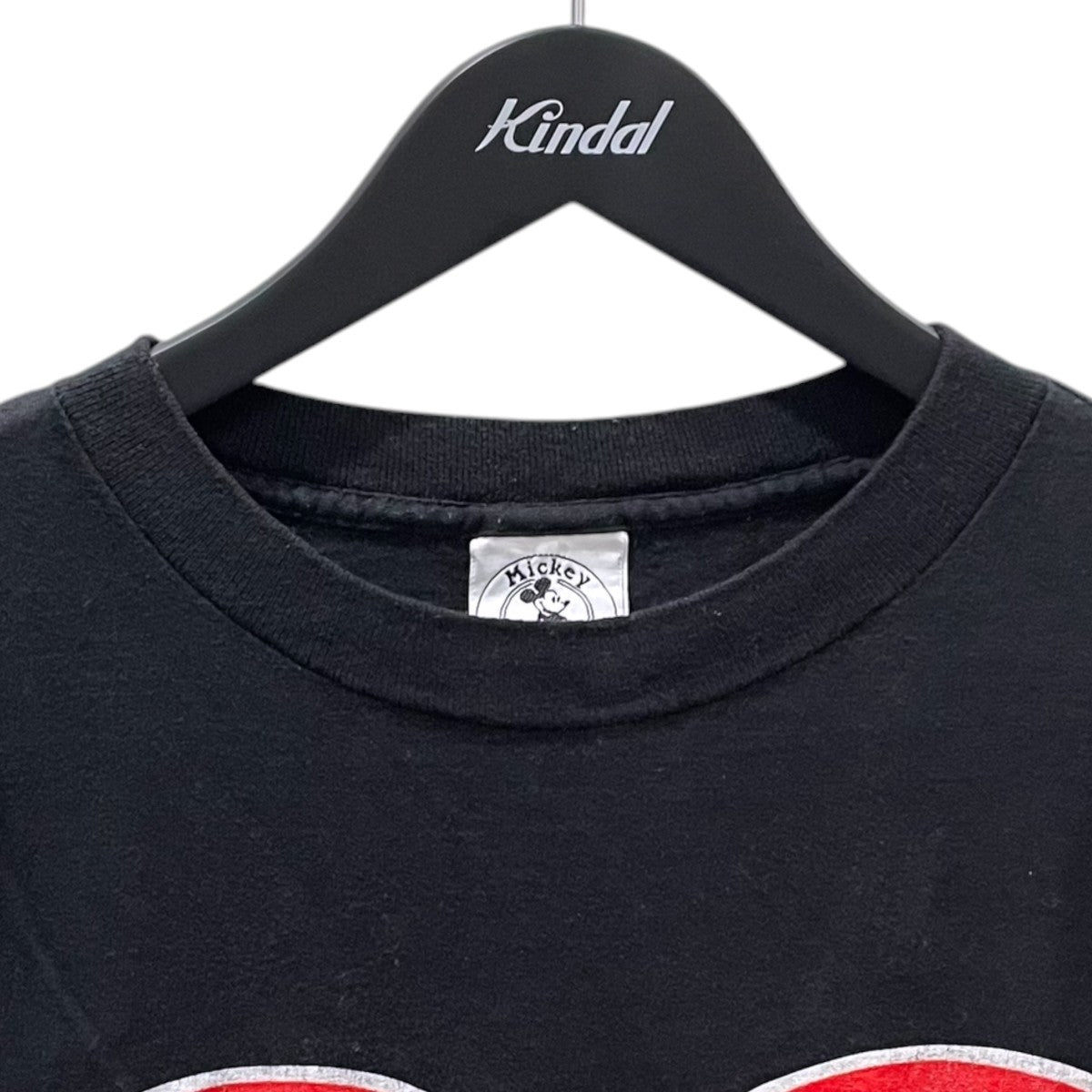 Mickey ＆ Co． by J．G． Hook プリントTシャツ Mickey ＆ Minnie Heart Kiss USA製 古着・中古-3枚目のアイテム画像