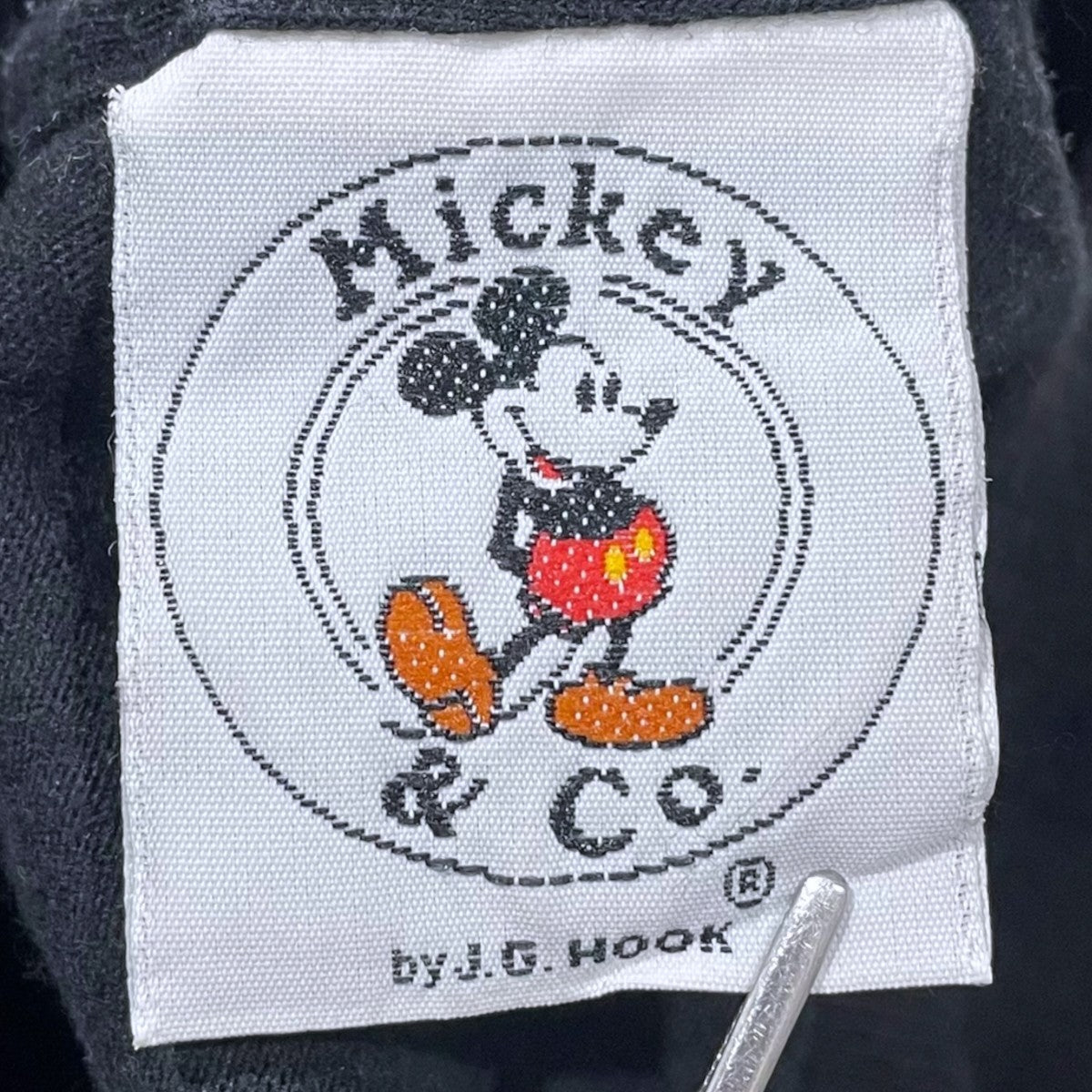 Mickey ＆ Co． by J．G． Hook プリントTシャツ Mickey ＆ Minnie Heart Kiss USA製 古着・中古-5枚目のアイテム画像