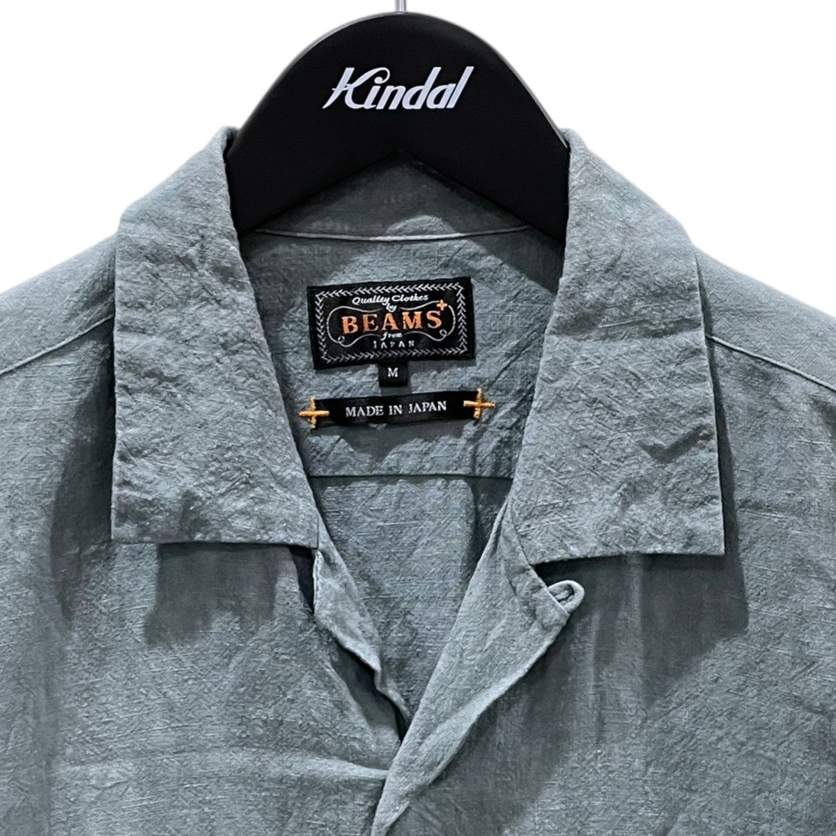 BEAMS PLUS 25SS オープンカラーリネン半袖シャツ Open Collar 1／40 Linen 38-01-0192-139 古着・中古-3枚目のアイテム画像