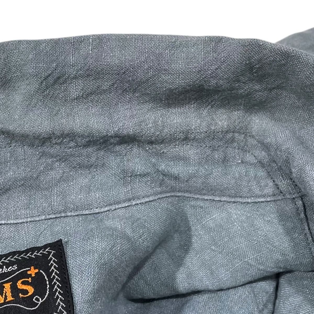 BEAMS PLUS 25SS オープンカラーリネン半袖シャツ Open Collar 1／40 Linen 38-01-0192-139 古着・中古-4枚目のアイテム画像
