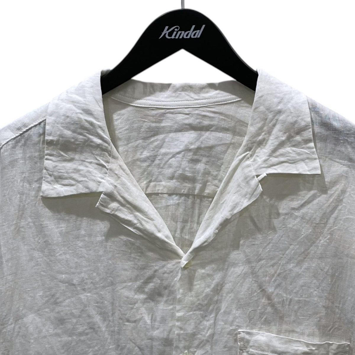 sillage リネン半袖シャツ Sillage(シアージ) ビッグシルエット半袖リネンシャツ Open Collar