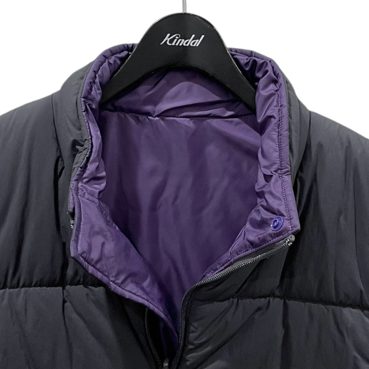 SEESEE(シーシー) 中綿ジップアップリバーシブルベスト グレー