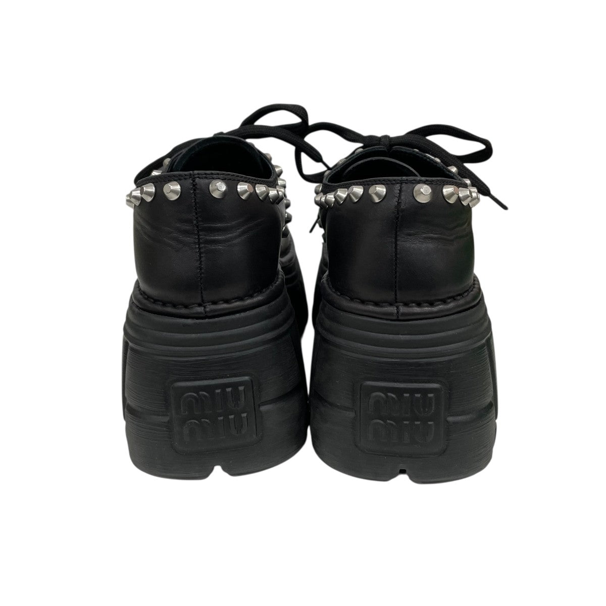 スタッズ付 厚底シューズ