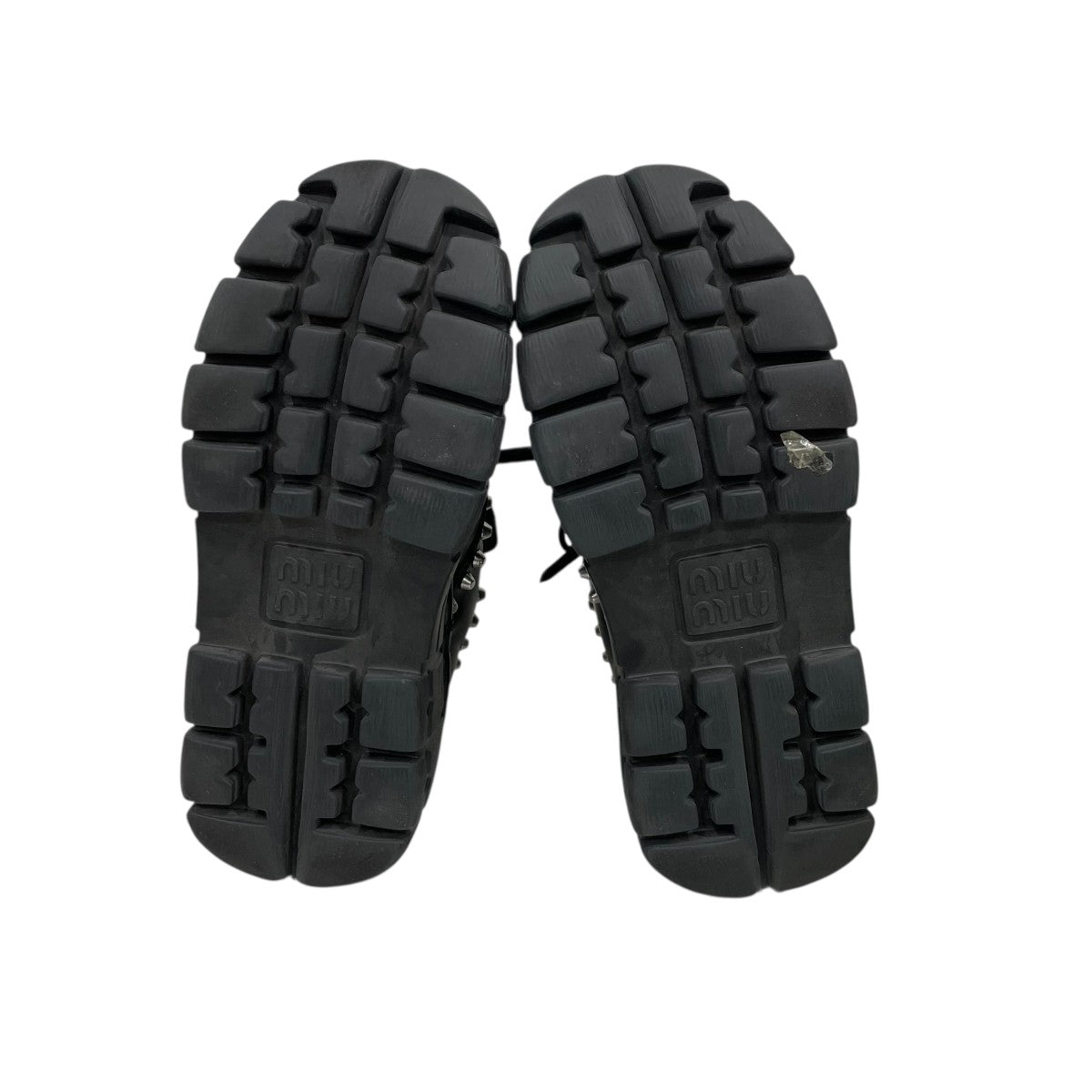 MIU MIU(ミュウミュウ) スタッズ付 厚底シューズ ブラック サイズ 35