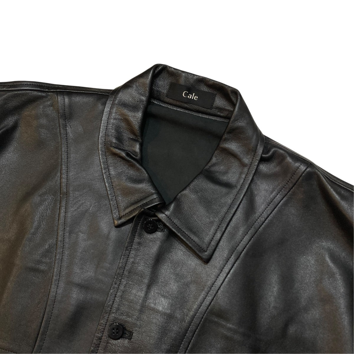 Lamb Leather BlouseレザーシャツC253L01B02