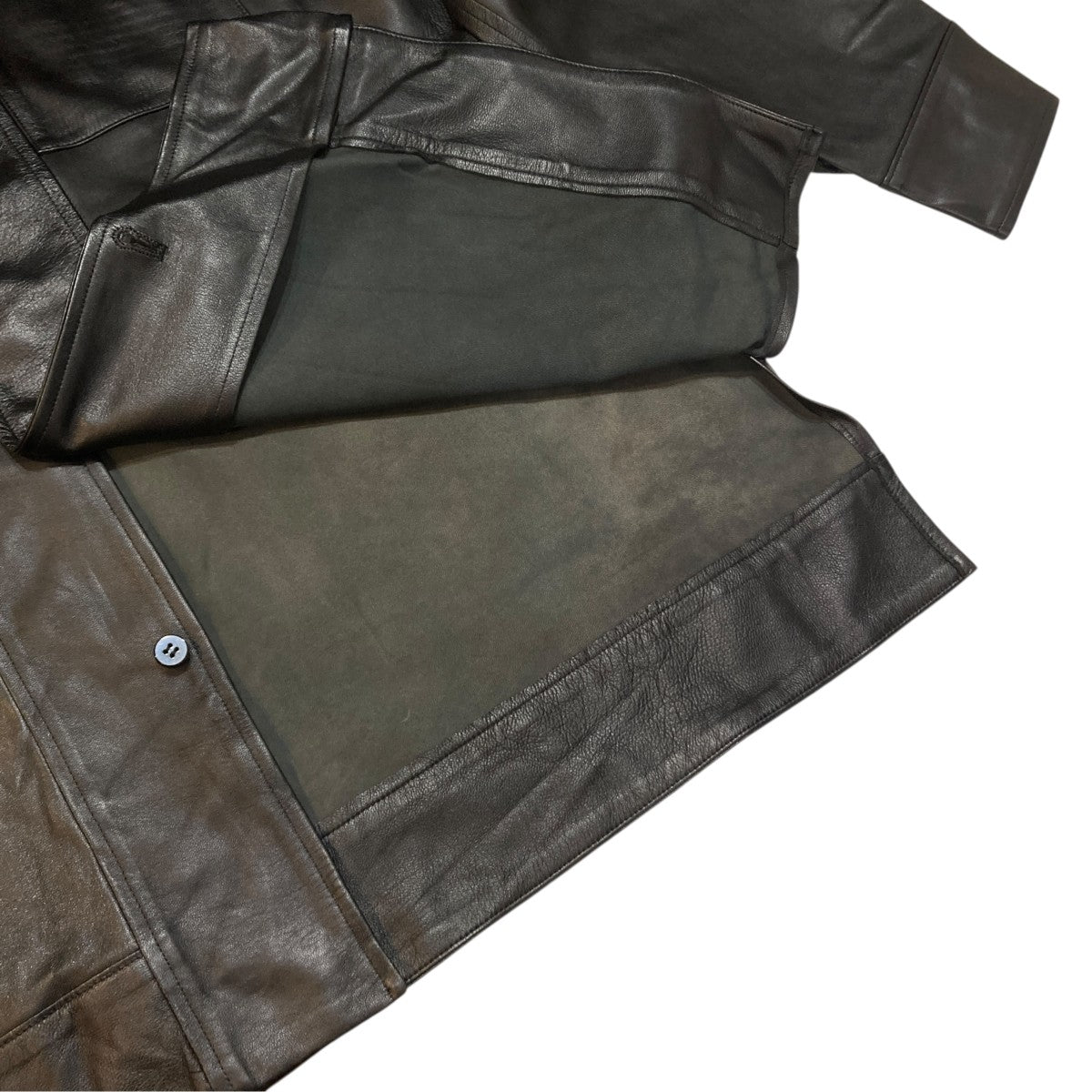Lamb Leather BlouseレザーシャツC253L01B02