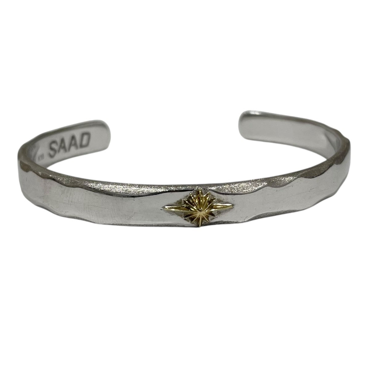 SAADシルバー 彫刻入り バングル SAAD サード 唐草模様シルバーバングル シルバーの通販 by BRING