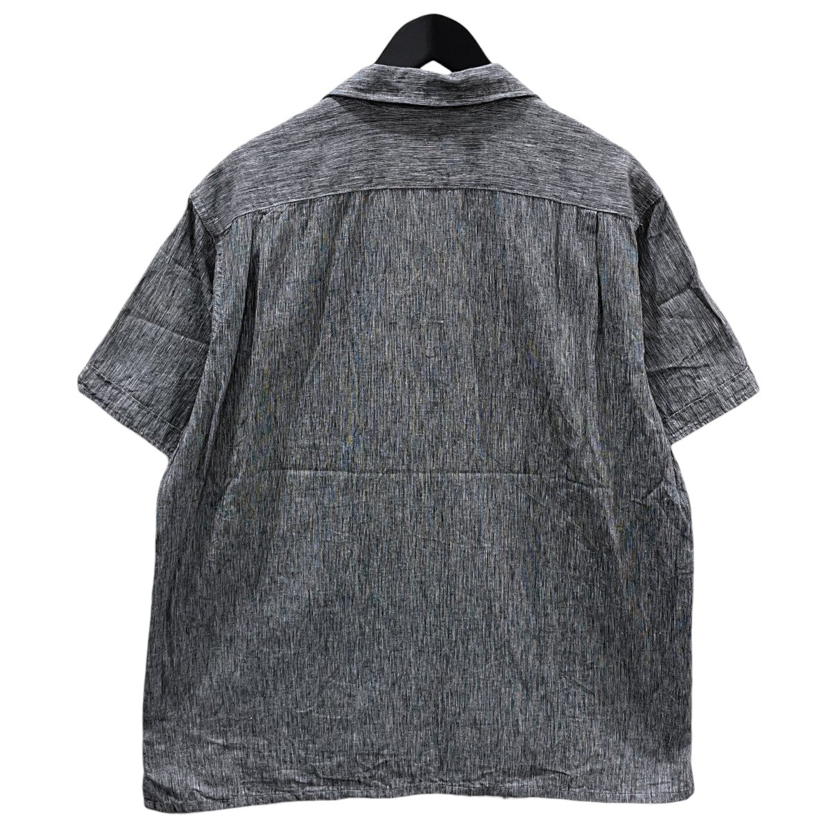 オープンカラー半袖シャツ Camp Shirt - CL End on End キャンプシャツ コットンリネン エンド オン エンド KM021