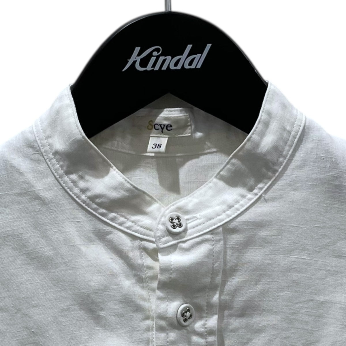 SCYE(サイ) 20SS プルオーバーブラウス Linen Tucked Half Placket