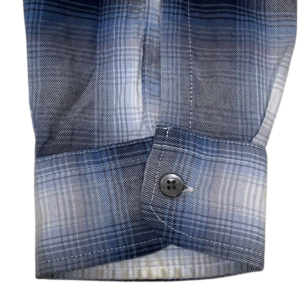 24AW リペア加工チェック柄オープンカラーシャツ RAYON CHECK SHIRTS REPAIRED レーヨンチェックシャツ リペアード BW242-RCSR