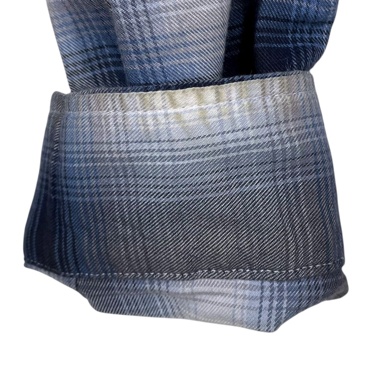 24AW リペア加工チェック柄オープンカラーシャツ RAYON CHECK SHIRTS REPAIRED レーヨンチェックシャツ リペアード BW242-RCSR