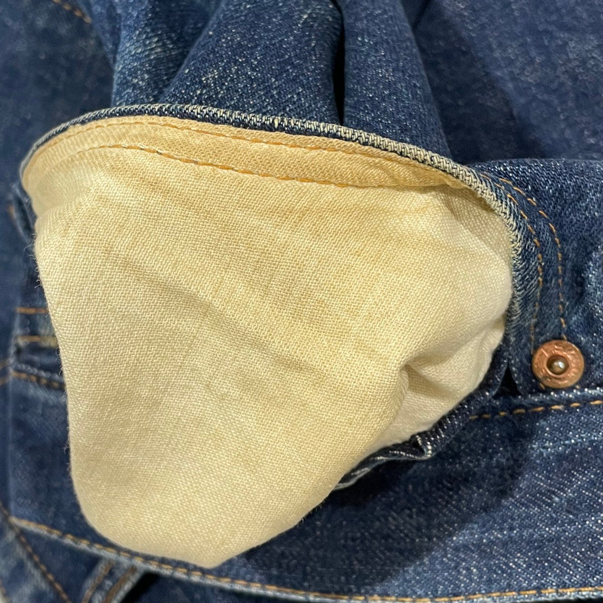 levis デニムパンツ BIG E SCOVILL ボタン裏16 古着・中古-4枚目のアイテム画像