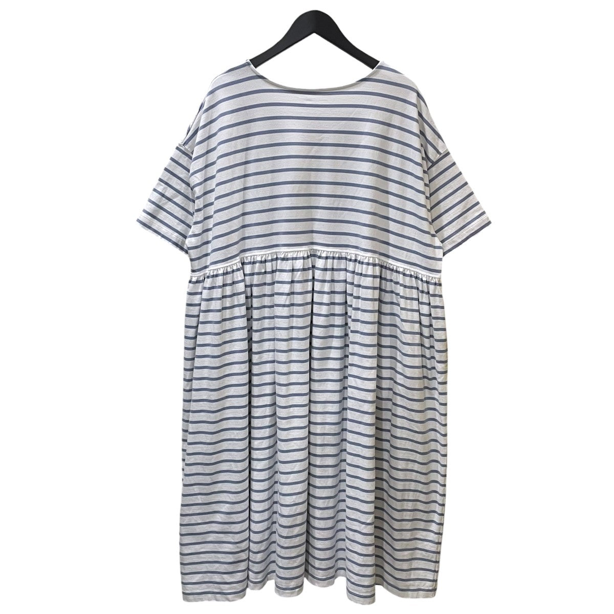 nest Robe 22SS ボーダー柄半袖ワンピース アリゾナコットンボーダーワンピース 01221-1015 古着・中古-2枚目のアイテム画像