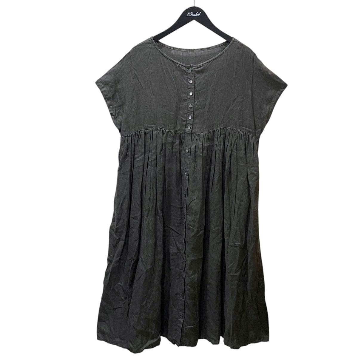 nest Robe 18SS 2WAYリネンワンピース フレンチスリーブリネン2wayドレス 01182-1157 古着・中古-1枚目のアイテム画像
