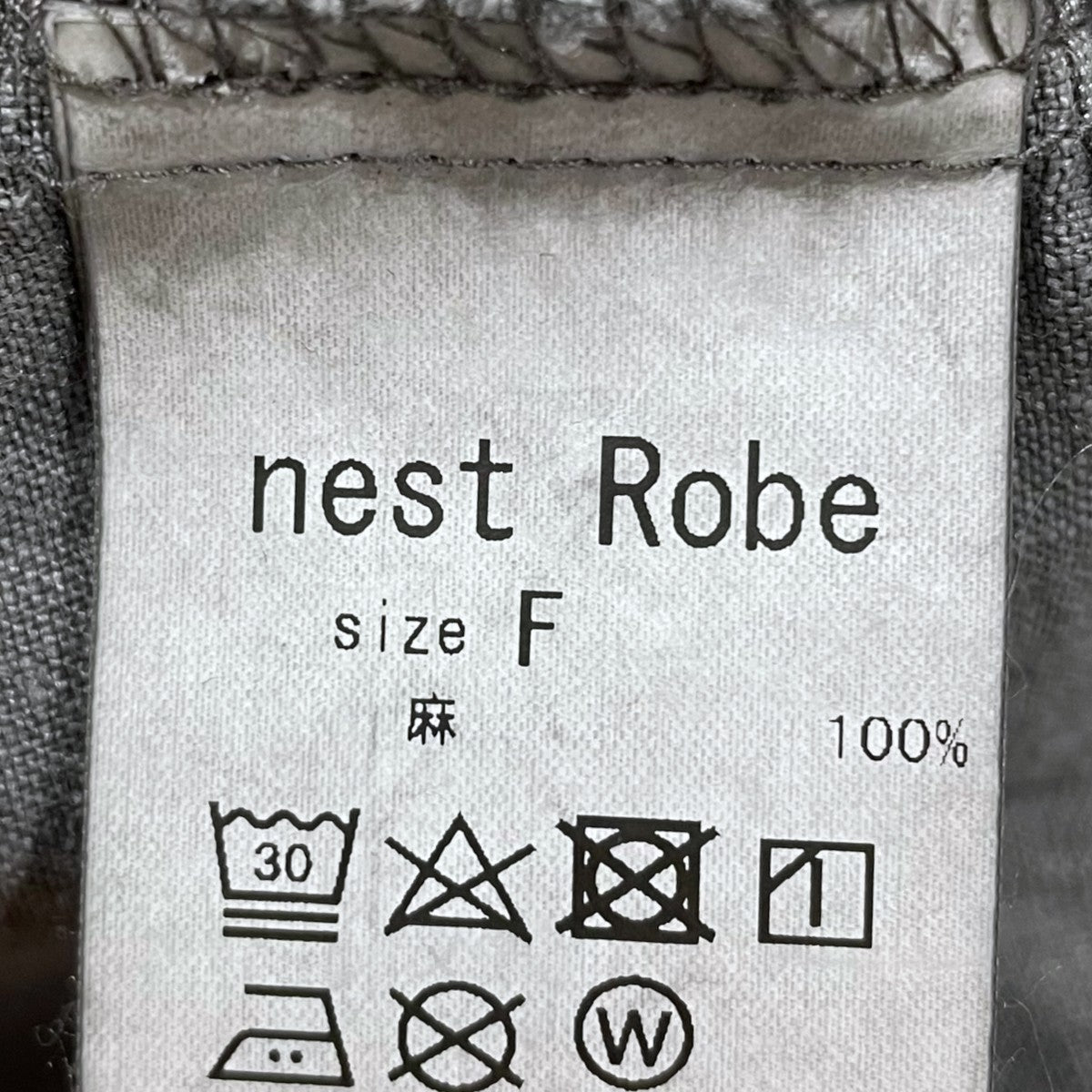 nest Robe 22SS 天然染め 切り替えギャザーワンピース 01221-1162 古着・中古-4枚目のアイテム画像