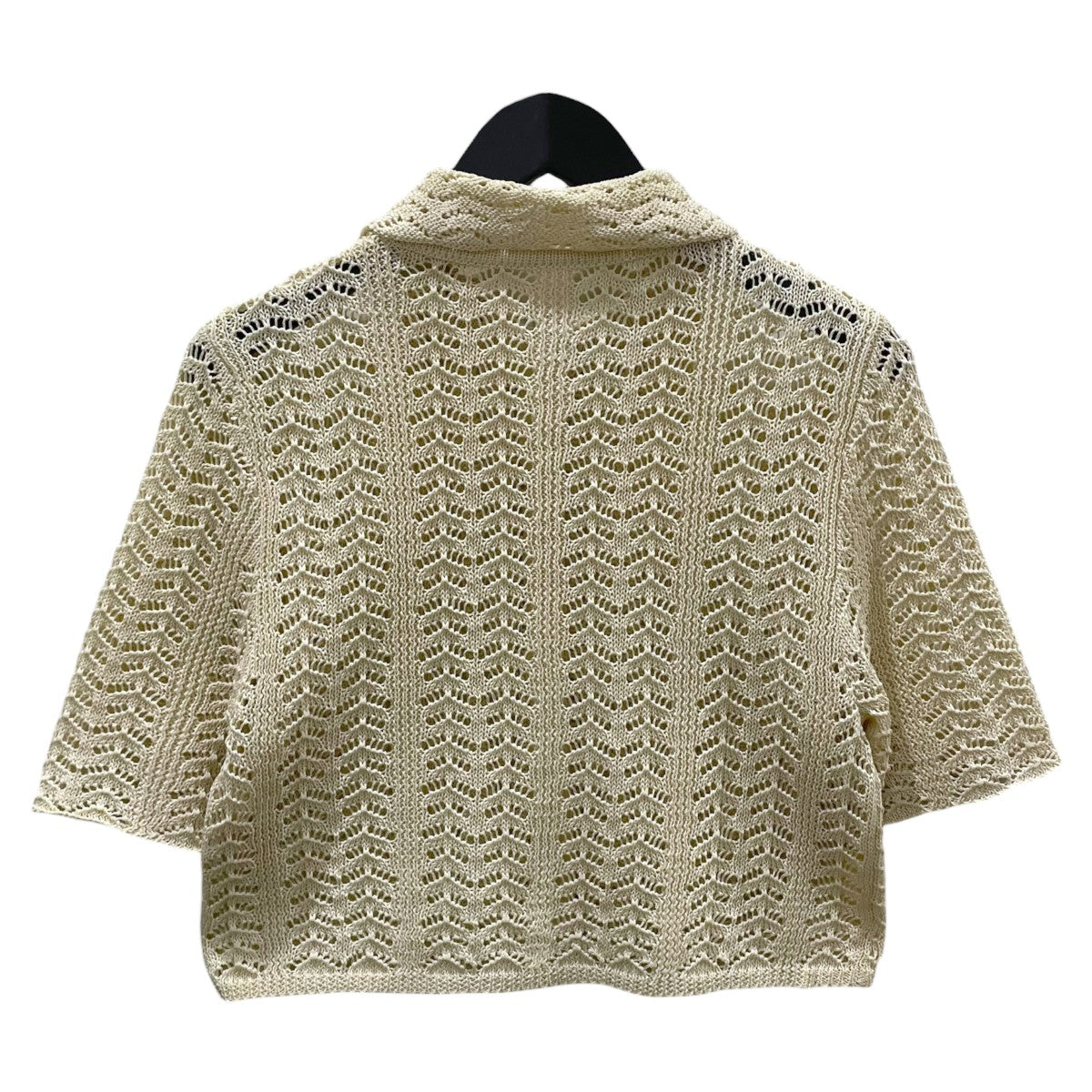 TODAYFUL 22SS 半袖ニットカーディガン Lace Knit Shirts レースニットシャツ 12210503 古着・中古-2枚目のアイテム画像