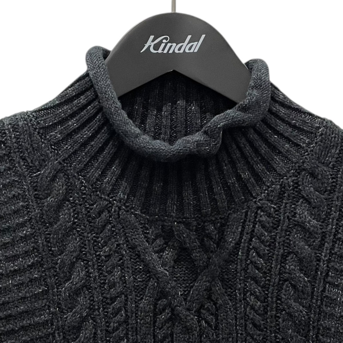 ダブルアールエル ブラックインディゴ ケーブル編みニット　ロールネック RRL等の通販サイト【RHYTHM】RRL(ダブルアールエル) MOC CABLE SWEATER