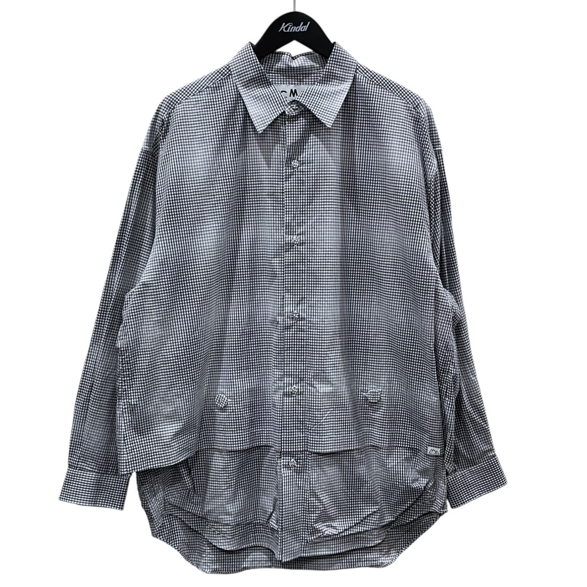 23SS チェック柄シャツ NEWSPAPER SHIRTS ニュースペーパーシャツ CMF2301-CS05