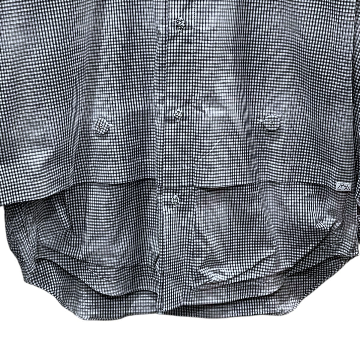 23SS チェック柄シャツ NEWSPAPER SHIRTS ニュースペーパーシャツ CMF2301-CS05