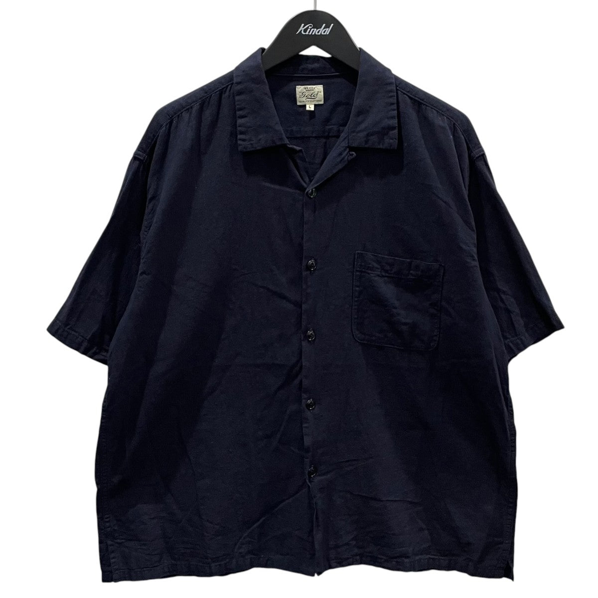 GOLD 25SS オープンカラー半袖シャツ VAT DYE CHAMBRAY OPEN SHIRT バットダイ シャンブレー オープンシャツ GL39438 古着・中古-1枚目のアイテム画像